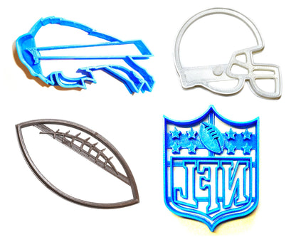 Buffalo Bills NFL Football Logo Set Of 4 Cookie Cutters USA PR1146