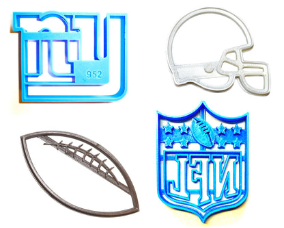 New York Giants NFL Football Logo Set Of 4 Cookie Cutters USA PR1147