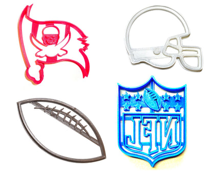 Tampa Bay Buccaneers NFL Football Logo Set Of 4 Cookie Cutters USA PR1149