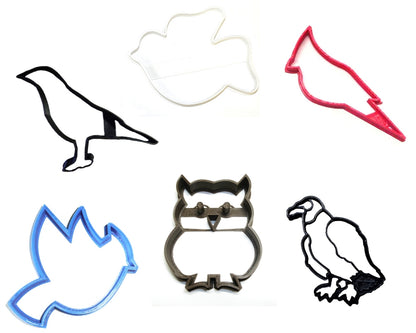 Birds Flying Animal Enthusiast Set Of 6 Cookie Cutters USA PR1382