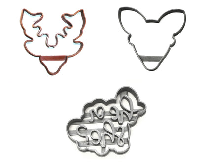 Buck Or Doe Gender Reveal Baby Shower Set Of 3 Cookie Cutters USA PR1403