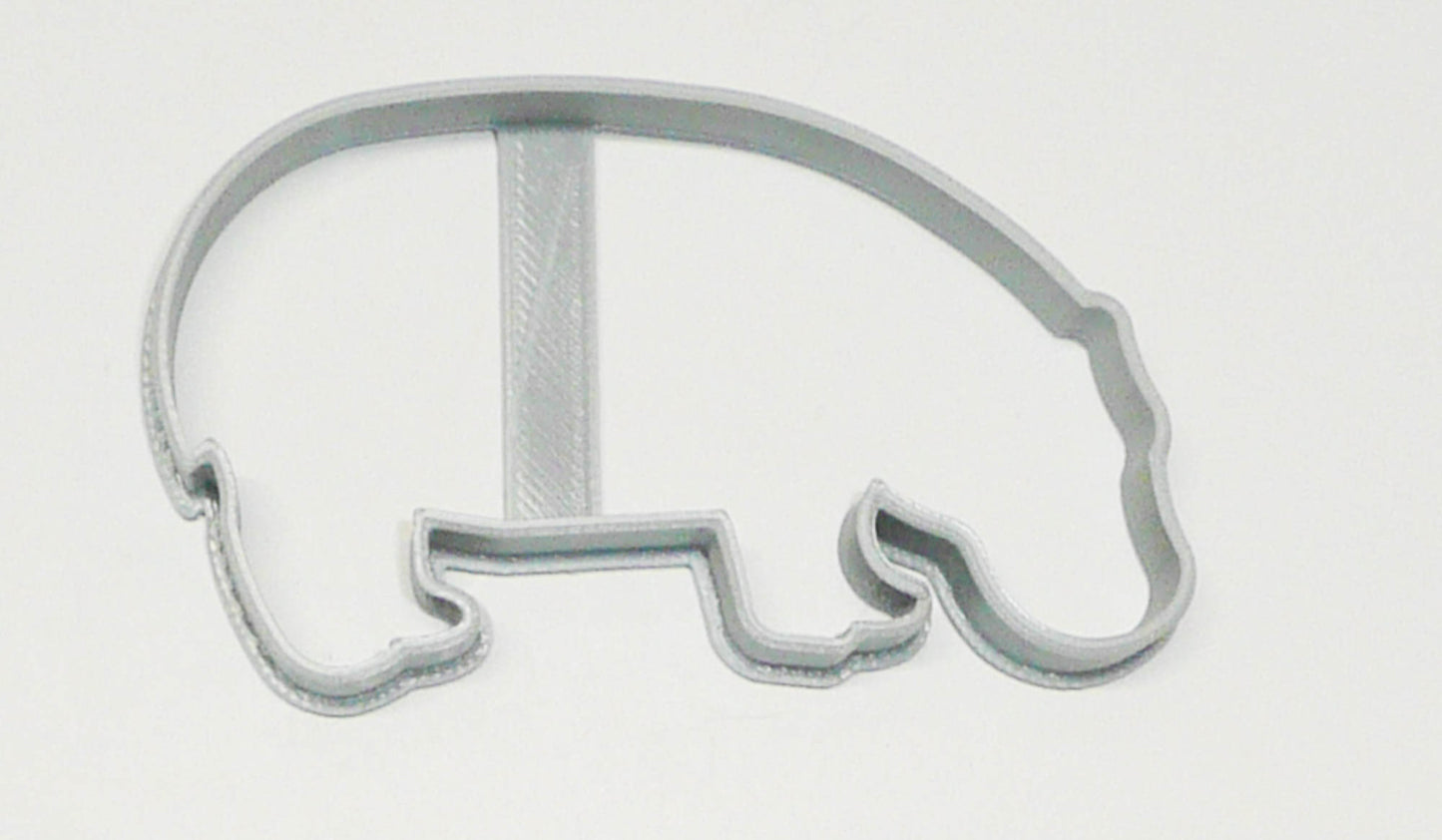 Hippo Outline Hippopotamus Large Mammal Cookie Cutter Made in USA PR2025