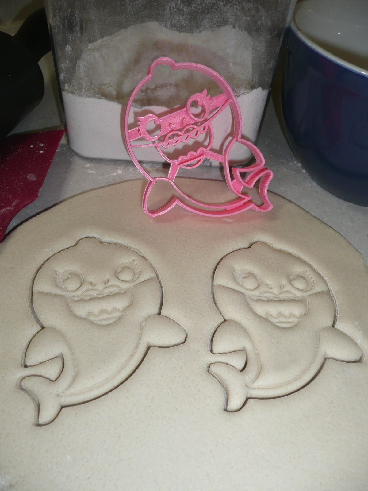 Baby Shark Family Song Viral Kids Dance Video Set Of 5 Cookie Cutters USA PR1158