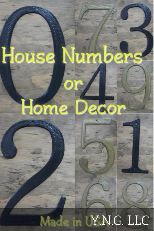 House Number Home Decor Address Numbers Decoration 3D Printed USA PR232