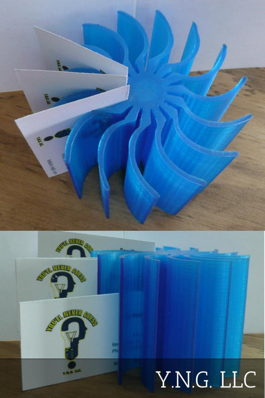 Spiral Business Card Holder 15 Spots Office Desk Holder 3D Printed USA PR373