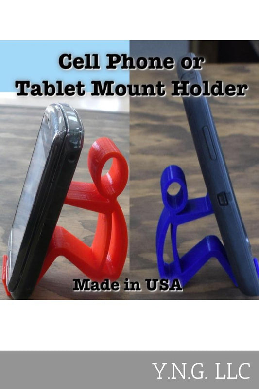 Person Holding Multi Purpose Tablet Cell Phone Mount Holder Universal 3D PR104