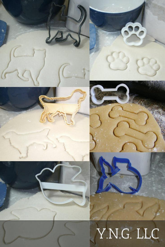 Pet Animal Lover Dog Cat Fish Bird Paw Bone Set Of 6 Cookie Cutters USA PR1041