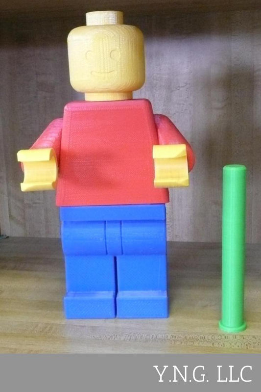 Lego Man Toilet Paper Holder Bathroom Mount or Stand 3D Printed USA PR329