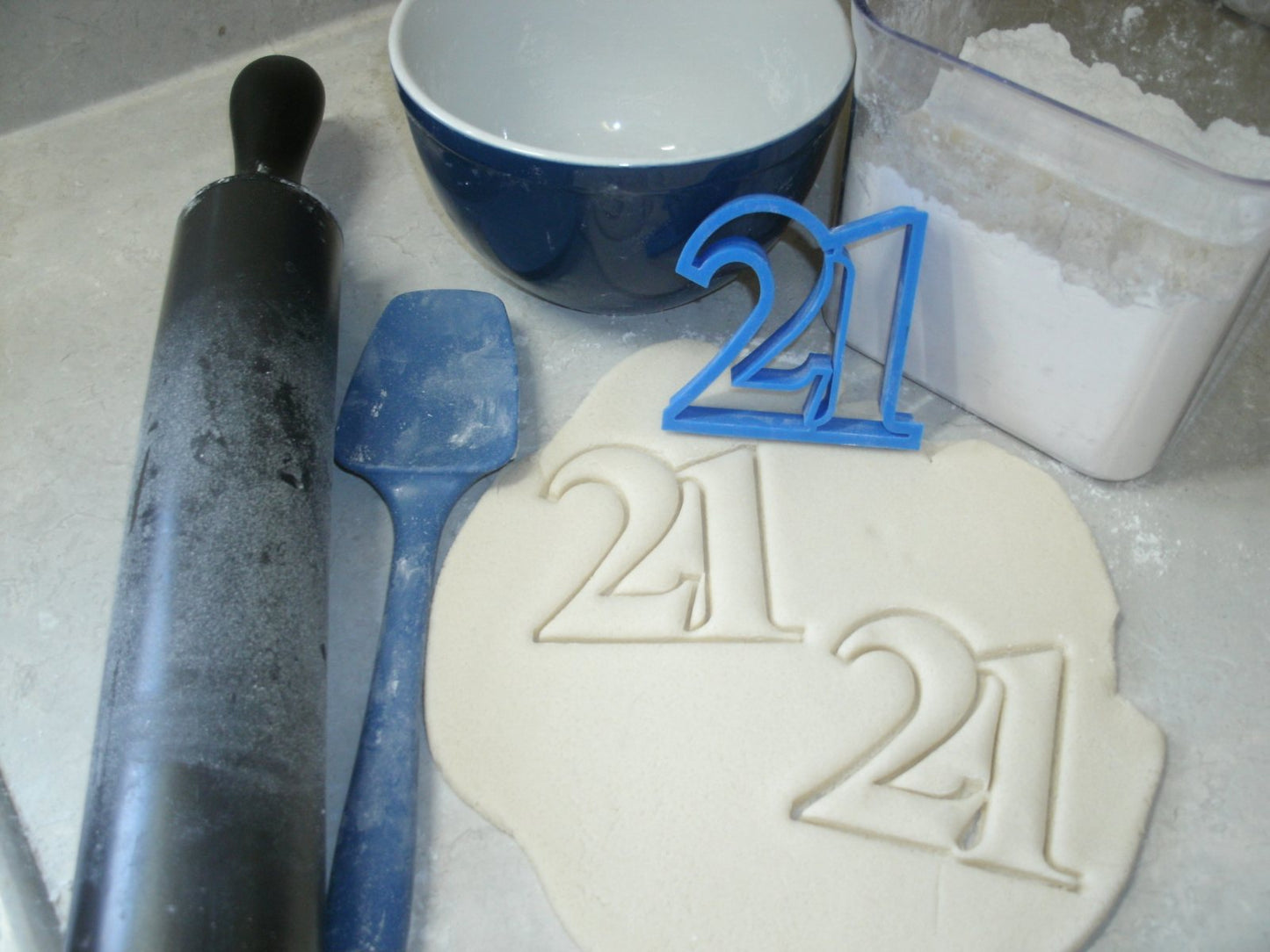 21st Birthday Number 21 Wine Glass Bottle Cap Set of 4 Cookie Cutters USA PR1037