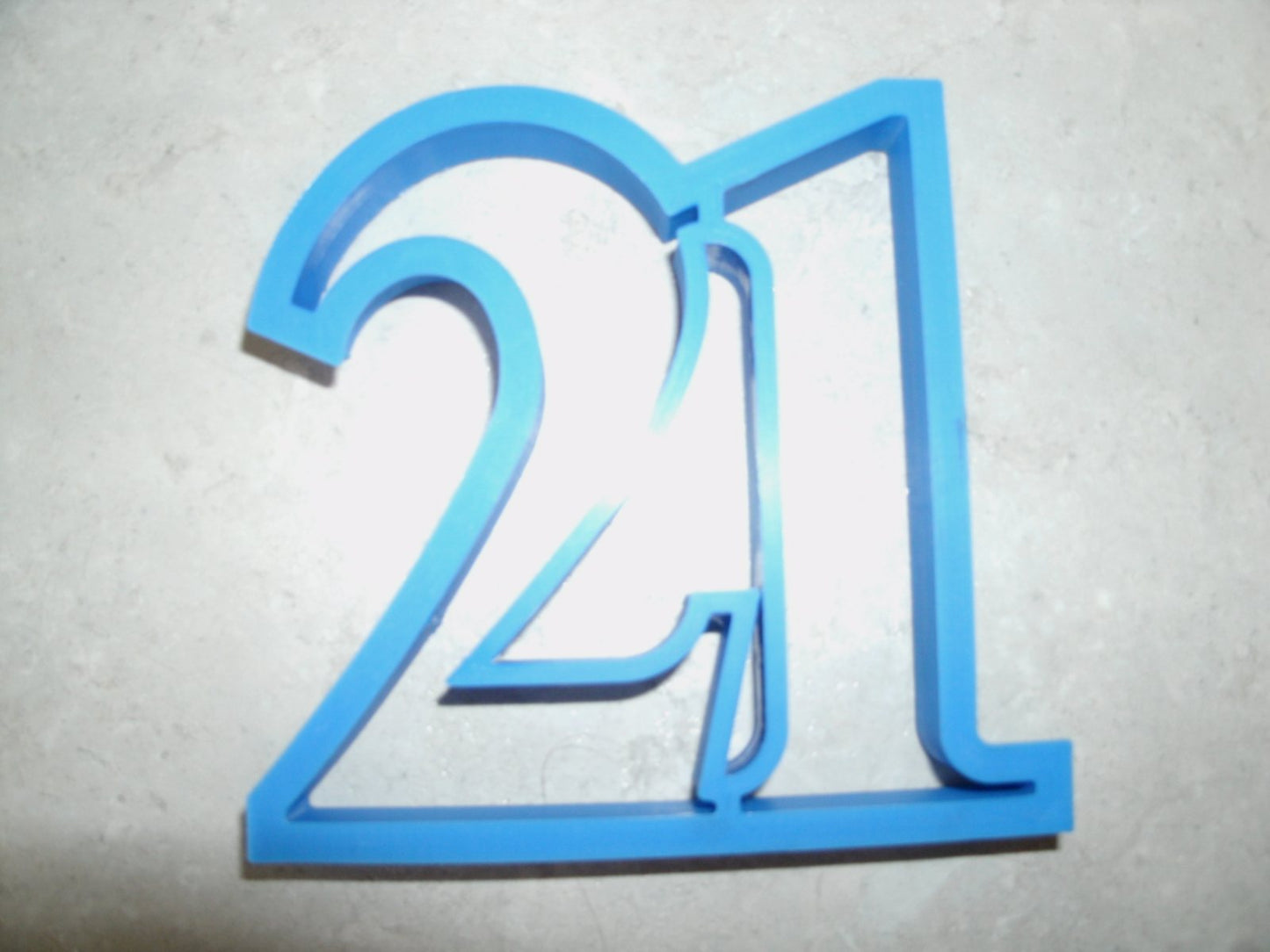 Number 21 Twenty-one 21st Birthday Anniversary Sports Cookie Cutter USA PR108-21