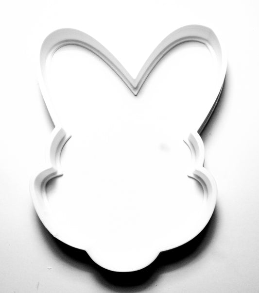 6x Bunny Head Ears Fondant Cutter Cupcake Topper Size 1.75" USA FD215