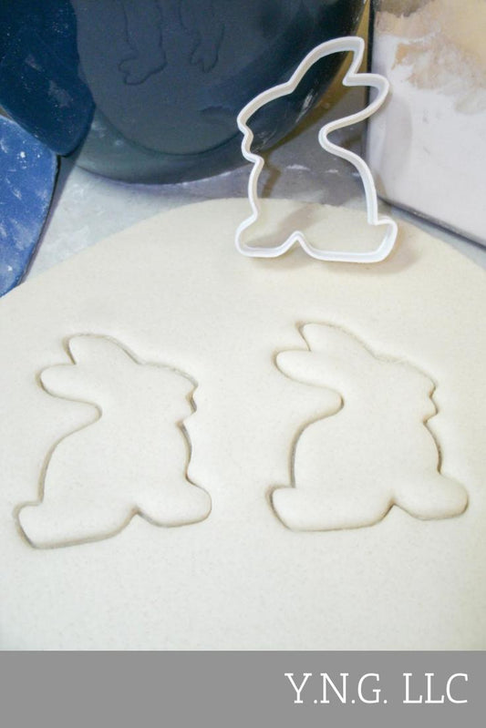 Easter Bunny Rabbit Sitting Outline 1 Cookie Cutter Made in USA PR216