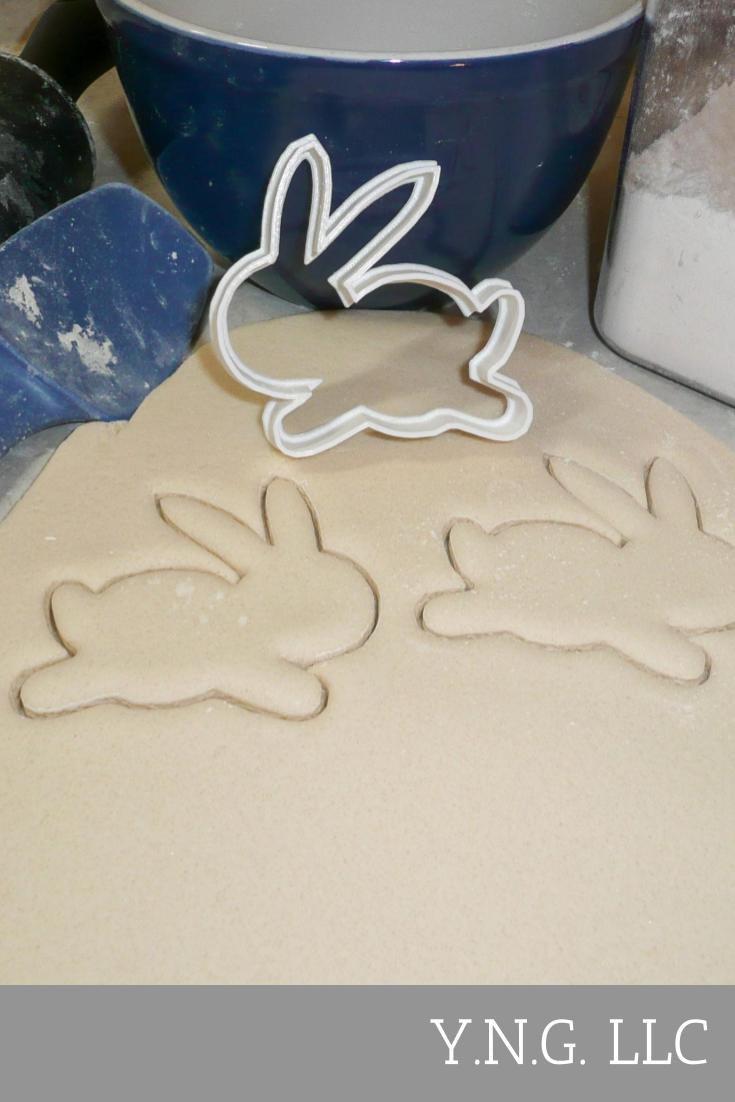 Jumping Easter Bunny Rabbit Spring Holiday Cookie Cutter USA PR221