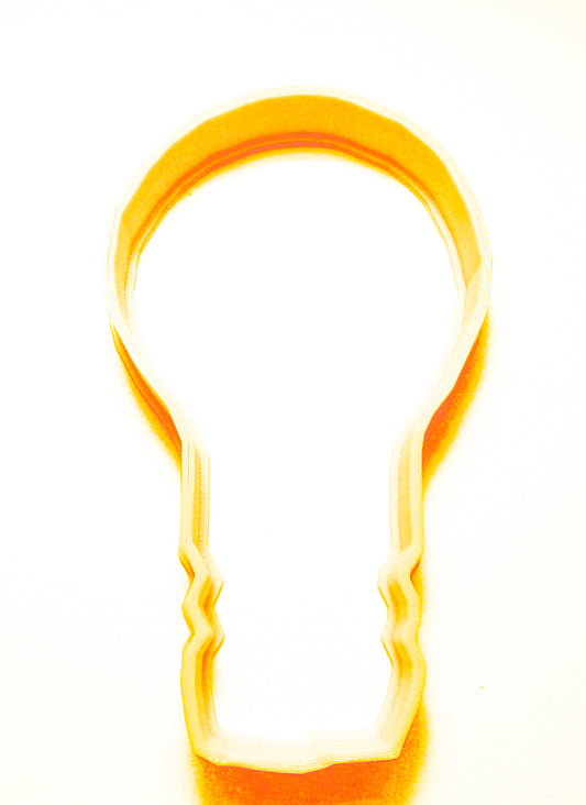 6x Light Bulb Outline Fondant Cutter Cupcake Topper 1.75 IN USA FD247