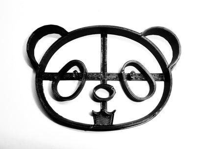 6x Panda Bear Face Fondant Cutter Cupcake Topper Size 1.75" USA FD288