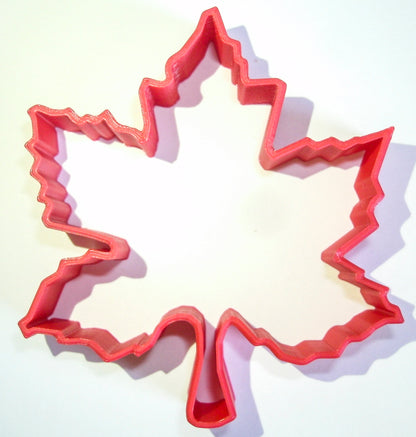 6x Maple Leaf Outline Fall Fondant Cutter Cupcake Topper Size 1.75" USA FD251