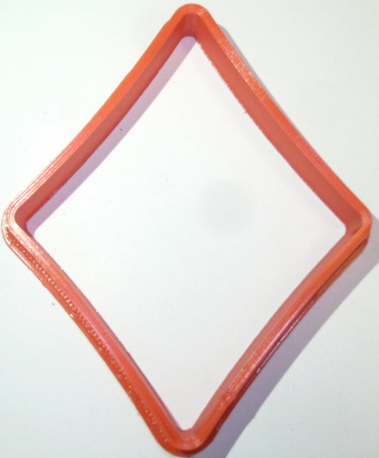 6x Red Diamond Fondant Cutter Cupcake Topper Size 1.75" USA FD900