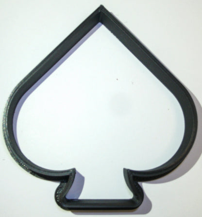 Black Spade Playing Cards Suits Game Cookie Cutter Made In USA PR899