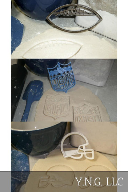 NFL National Football League Logo Athletics Set Of 3 Cookie Cutters USA PR1069