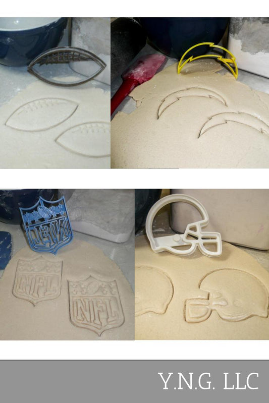 LA Los Angeles Chargers NFL Football Logo Set Of 4 Cookie Cutters USA PR1127
