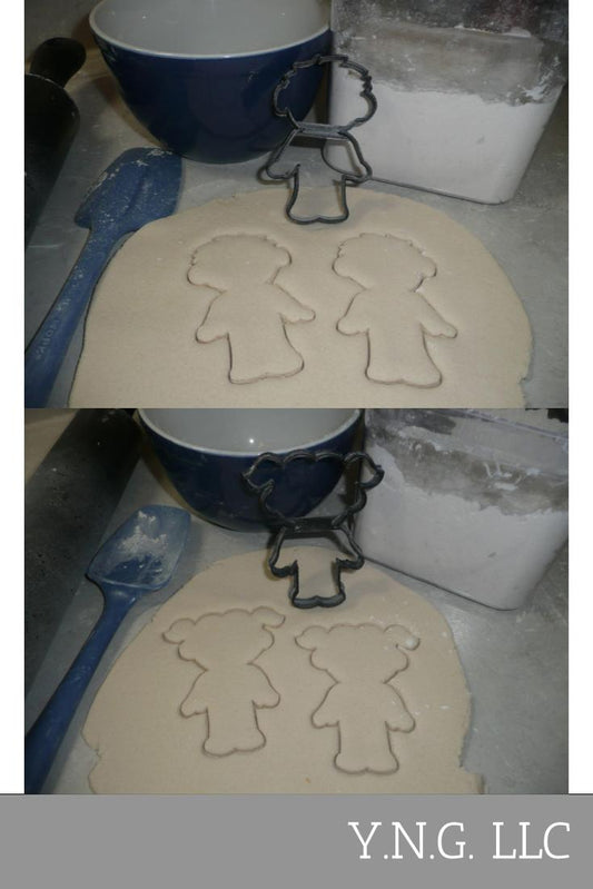 Boy And Girl Skeleton Costumes Halloween Set Of 2 Cookie Cutters USA PR1386