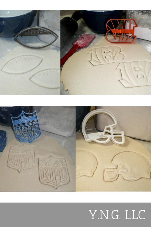 Cincinnati Bengals NFL Football Logo Set Of 4 Cookie Cutters USA PR1144