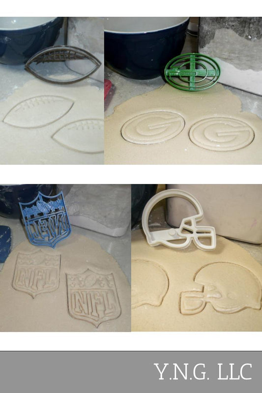 Green Bay Packers NFL Football Logo Set Of 4 Cookie Cutters USA PR1143