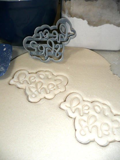 Beauty Or Beast Gender Reveal Baby Shower Set Of 3 Cookie Cutters USA PR1342
