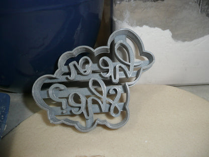 Guitars Or Glitter Gender Reveal Baby Shower Set Of 3 Cookie Cutters USA PR1205