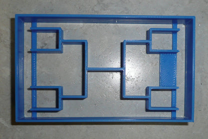 Sports Basketball Game Tournament Playoff Bracket Cookie Cutter USA PR2419