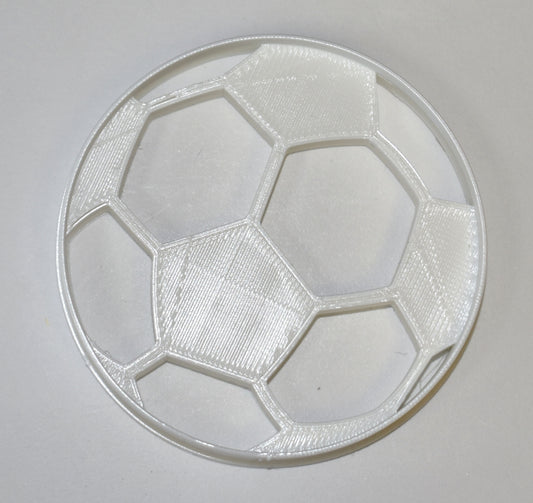 6x Soccer Ball Football Fondant Cutter Cupcake Topper Size 1.75" USA FD698