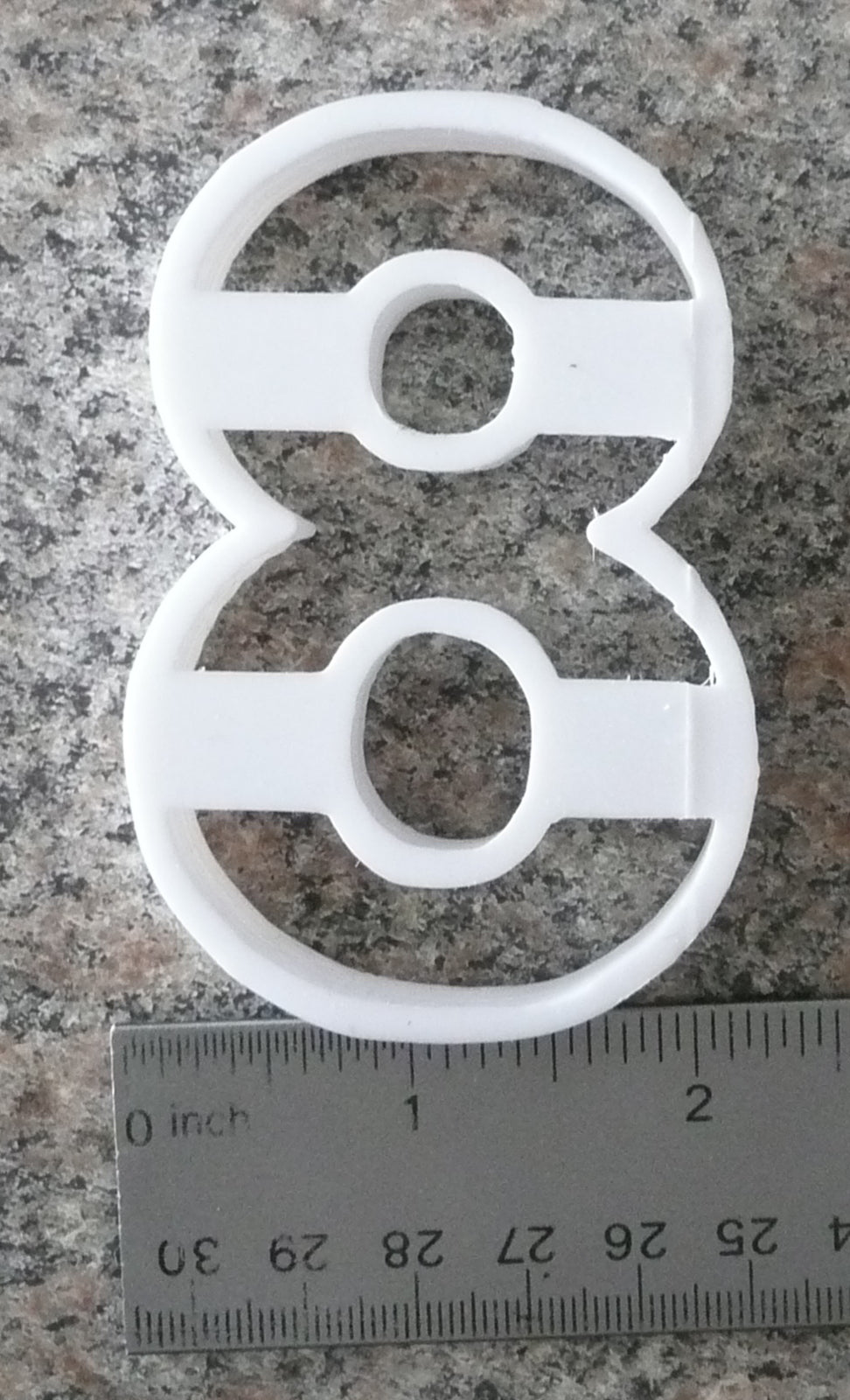 Number 8 Eight Cookie Cutter Baking Tool 3D Printed USA PR108-8