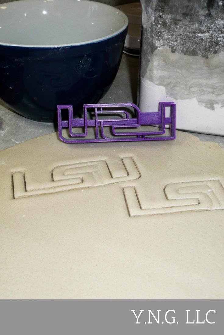 LSU Tigers Louisiana State University Football Cookie Cutter Made In USA PR940