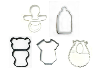 Nursery Room Baby Shower Set of 5 Cookie Cutters USA PR1470