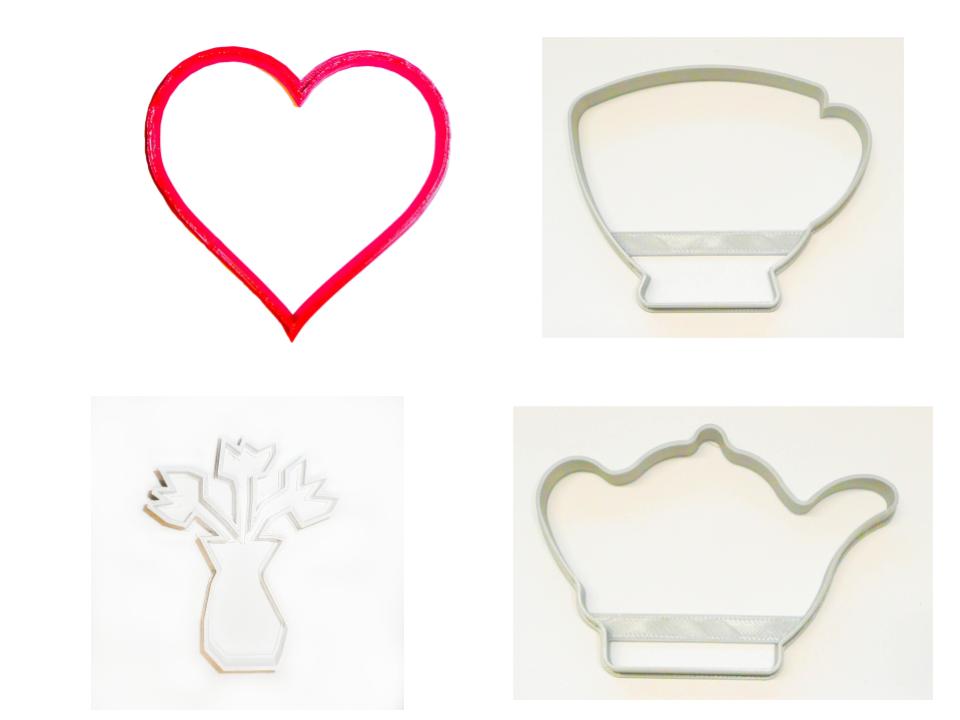 Mother's Day Flowers Tea Mom Set of 4 Cookie Cutters USA PR1519
