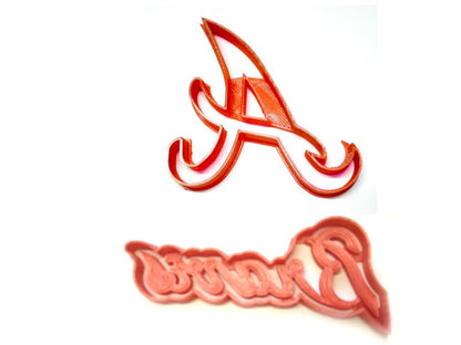 Atlanta Braves MLB Baseball Team Logo Set Of 2 Cookie Cutters USA PR1291