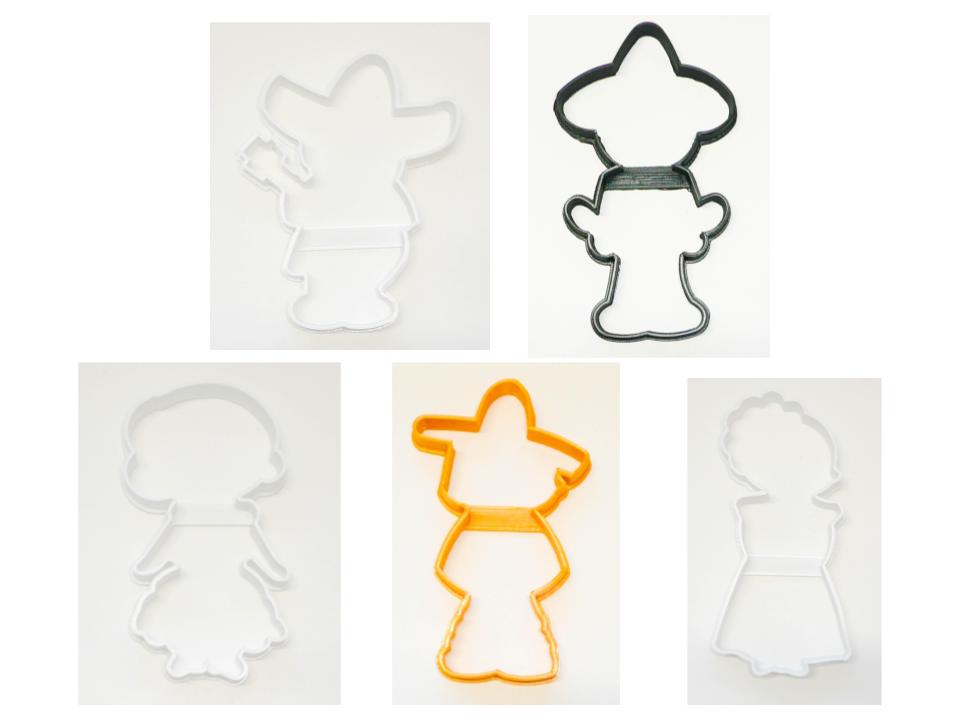 Mariachi Spanish Mexican Fiesta Set of 5 Cookie Cutters USA PR1497