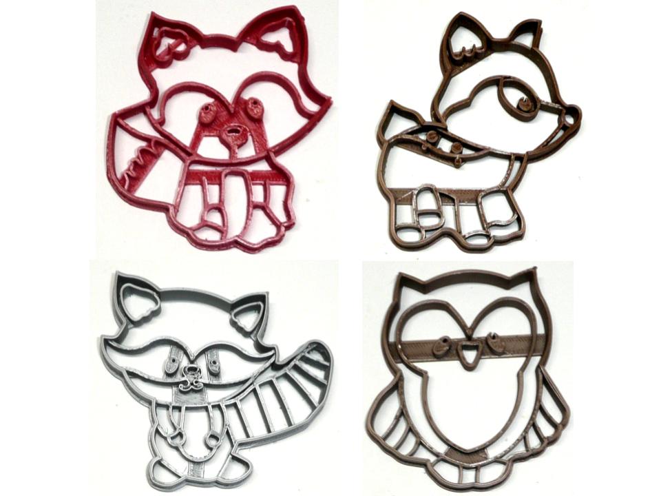 Baby Woodland Creatures Forest Animals Shower Set Of 4 Cookie Cutters USA PR1321