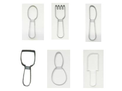 Kitchen Utensils Chef Cook Bake Grill Set of 6 Cookie Cutters USA PR1479