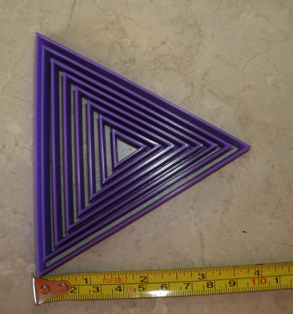 Ascending Triangles Set of 8 Special Occasion Cookie Cutter Made in USA PR756