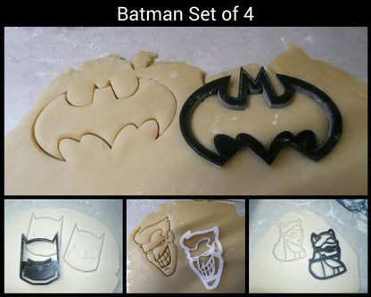 Batman Superheroes And Villains DC Comics Set of 4 Cookie Cutters USA PR1028