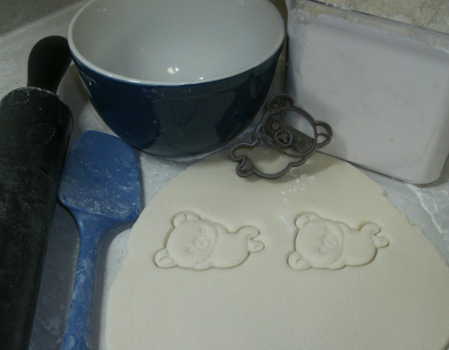 Teddy Bear Laying Down Relaxing Cookie Cutter Made in USA PR778