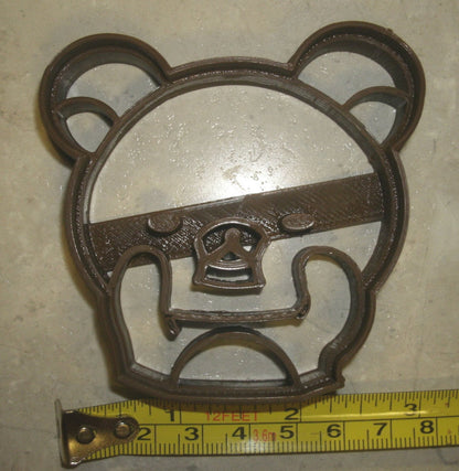 Bear Face Playing Peek-a-boo Cookie Cutter Made in USA PR777