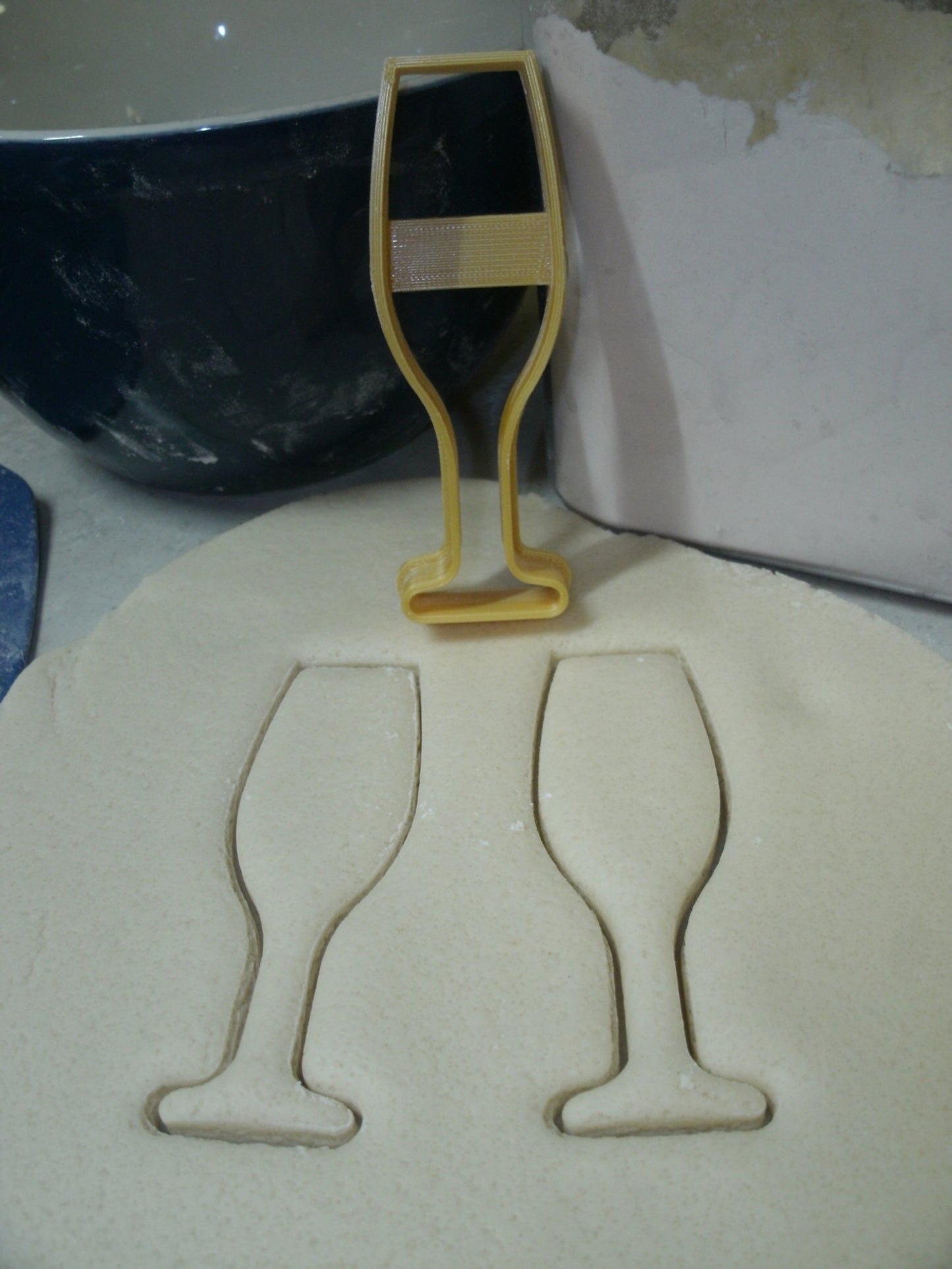 Champagne Sparkling Wine Cocktail Toasting Glass Cookie Cutter Made in USA PR560