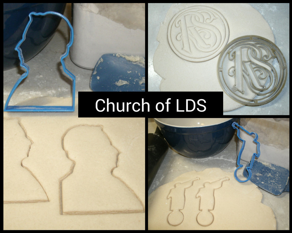 Mormon LDS Latter Day Saints Joseph Smith Set Of 3 Cookie Cutters USA PR1024