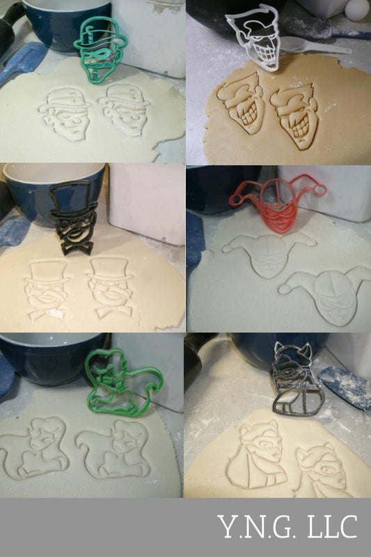 DC Villains Comics Movie Characters Joker Ivy Set Of 6 Cookie Cutters USA PR1187