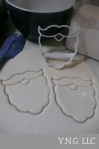 Santa Claus Jolly St Nick Beard Christmas Costume Piece Cookie Cutter USA PR3247