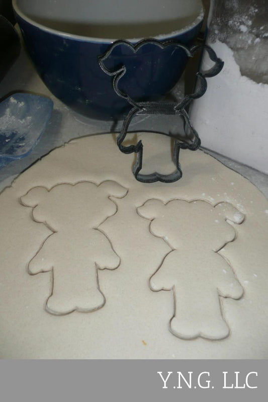 Girl Skeleton Costume Trick Or Treat Halloween Outline Cookie Cutter USA PR3112