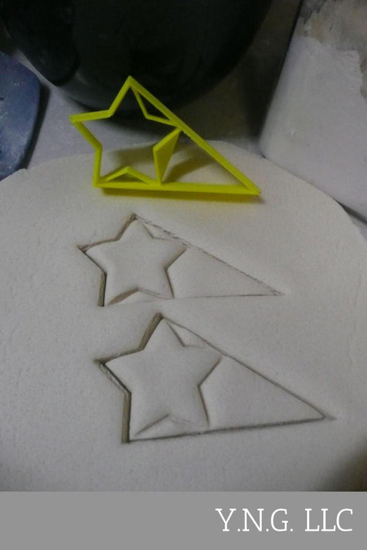 Star With Triangle Small Size Award Design Flag Cookie Cutter USA PR3048