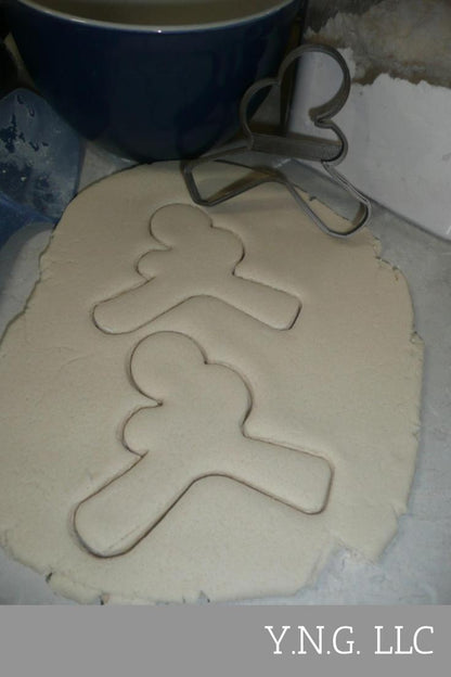 Ninja Gingerbread Man Outline Pose 4 Christmas Cookie Cutter USA PR3211
